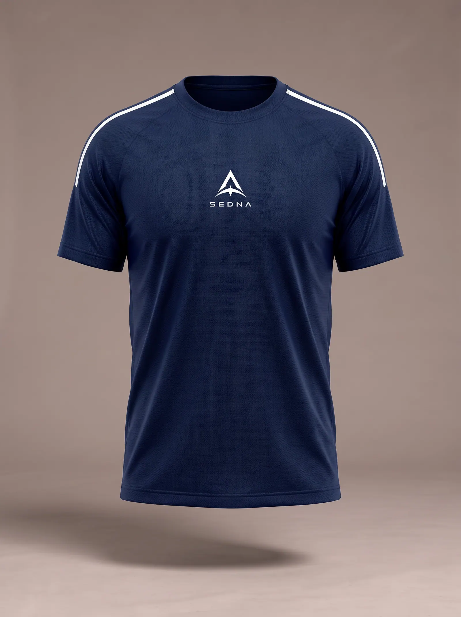 Remera SEDNA azul, de frente
